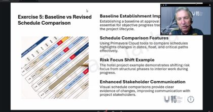 Screengrab of John Wall presenting a slide at the Oracle Academy Webinar